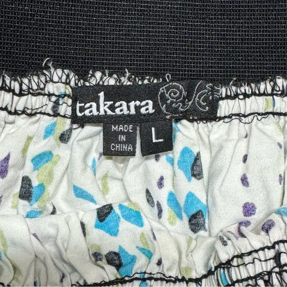 Takara Floral Mini Skirt in Blue and Purple